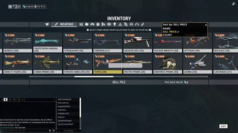 how to get rid of weapons in warframe